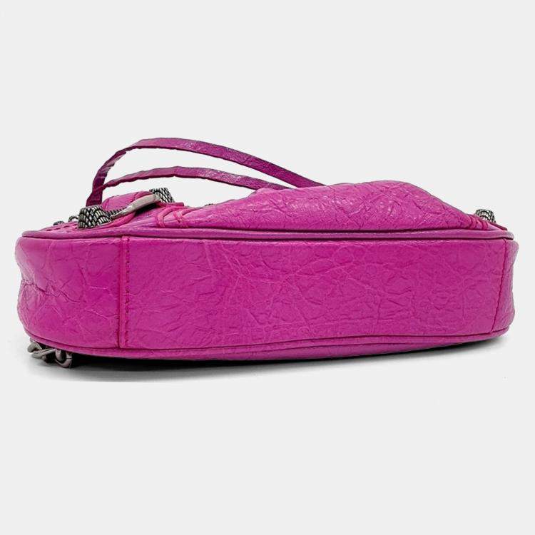 مملوكة مسبقًا Balenciaga Pink Leather Le Cargol Mini Shoulder Bag