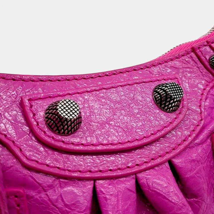 مملوكة مسبقًا Balenciaga Pink Leather Le Cargol Mini Shoulder Bag