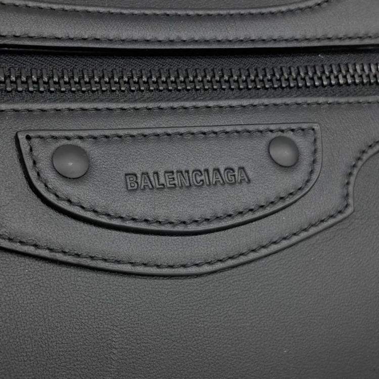 Pre Owned Balenciaga Black Leather Neo Classic City Bag L