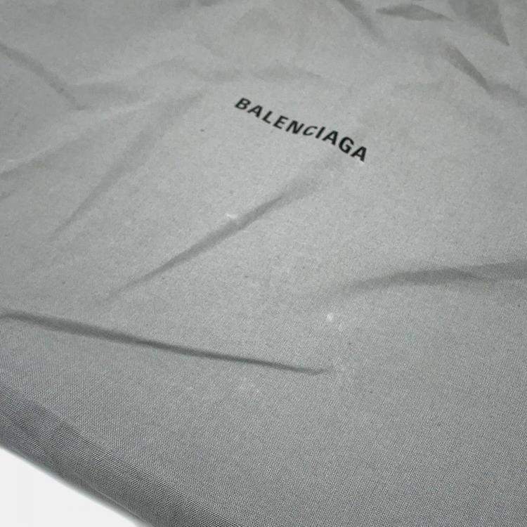 Pre Owned Balenciaga Neo Cagoule Neon Yellow Arena Lambskin Size S