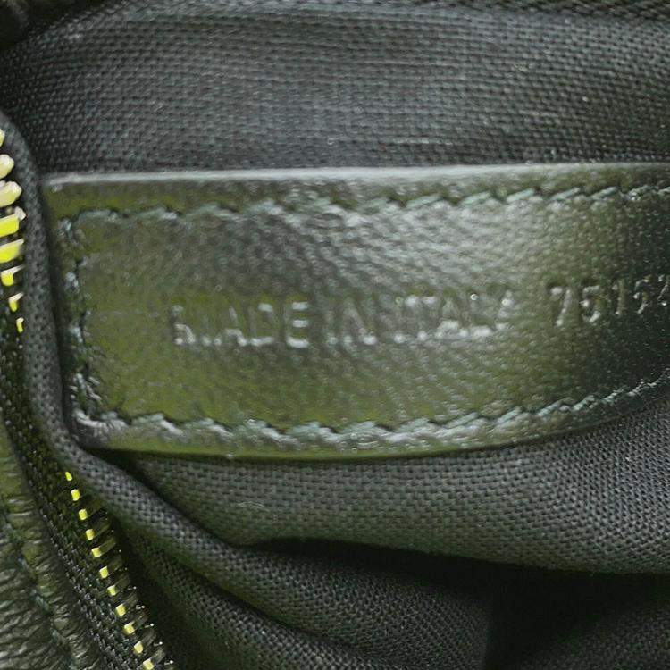 Pre Owned Balenciaga Neo Cagole Small Shocking Yellow Arena Lambskin Shoulder Bag