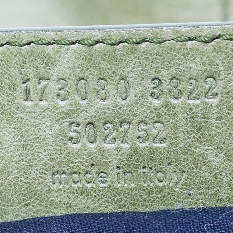 Pre Owned Balenciaga Kiwi Green Leather GGH Work Tote
