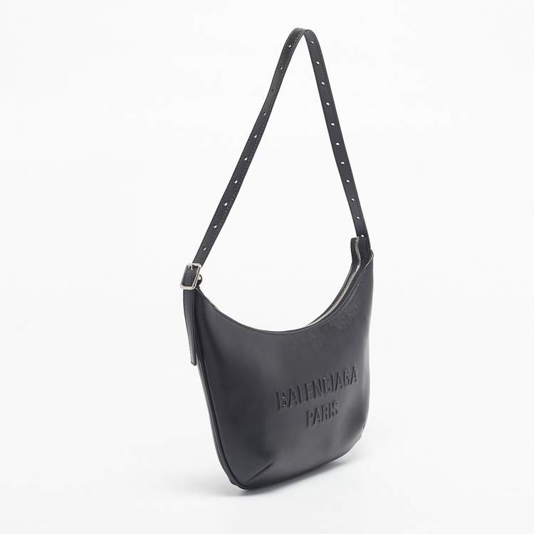 Pre Owned Balenciaga Black Leather Mary-Kate Shoulder Bag