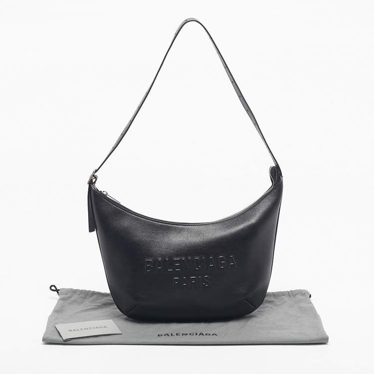 Pre Owned Balenciaga Black Leather Mary-Kate Shoulder Bag