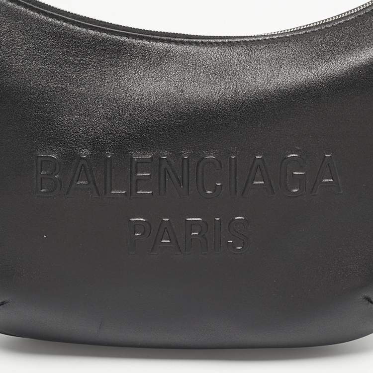 Pre Owned Balenciaga Black Leather Mary-Kate Shoulder Bag