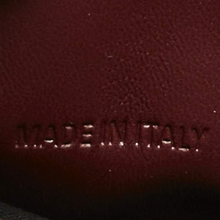 Pre Owned Balenciaga Burgundy Croc Embossed Leather Small Hourglass Top Handle Bag
