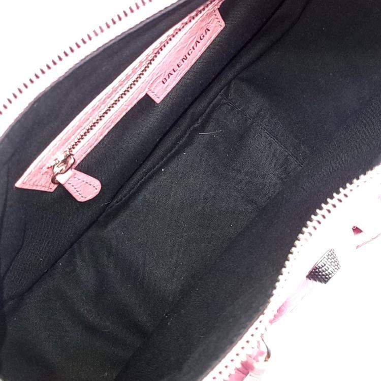 Pre Owned Balenciaga Pink Leather Le Cargo Bag Small