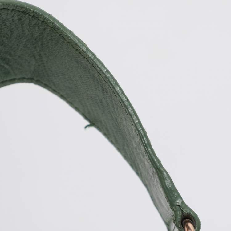 Pre Owned Balenciaga Green Leather RGGH Part Time Bag