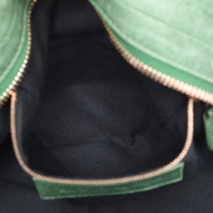 Pre Owned Balenciaga Green Leather RGGH Part Time Bag