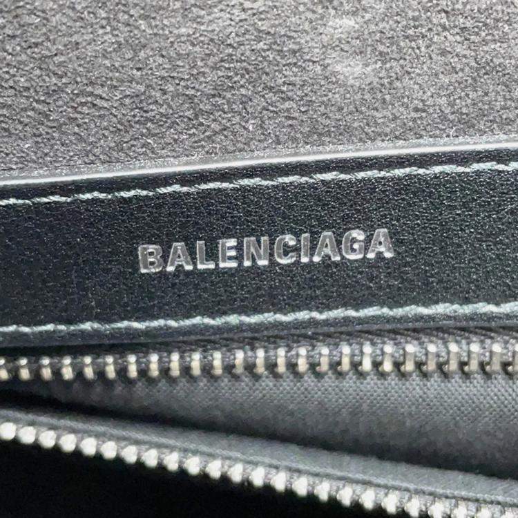 Pre Owned Balenciaga Mary Kate Medium Black Leather Tote Bag
