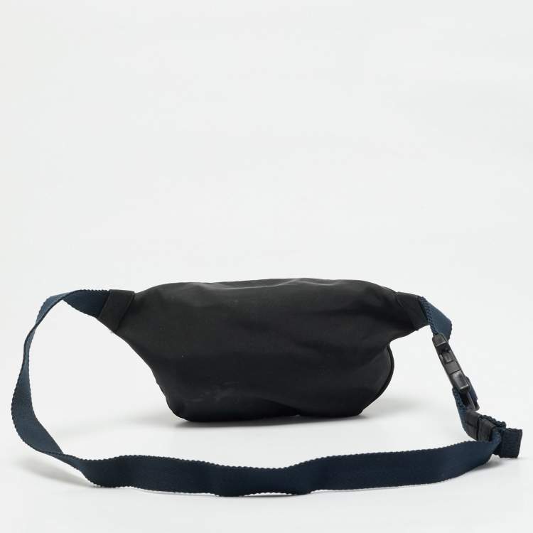 Pre Owned Balenciaga Black Nylon Explorer Belt Bag