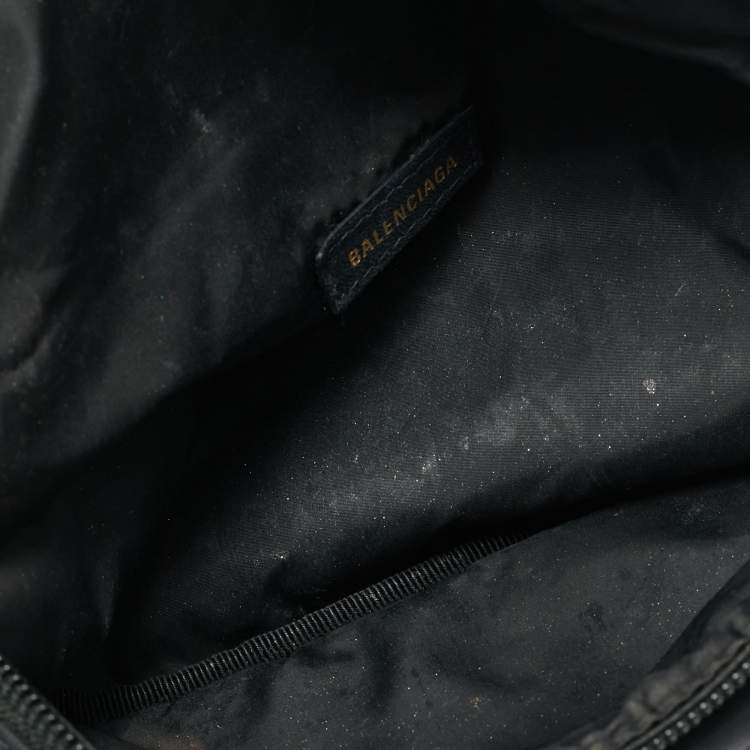 Pre Owned Balenciaga Black Nylon Explorer Belt Bag