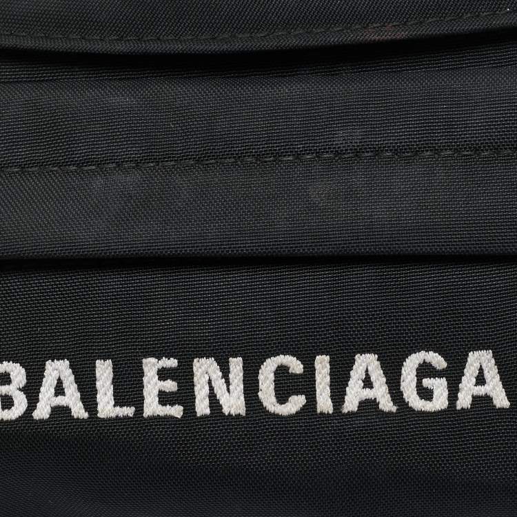 Pre Owned Balenciaga Black Nylon Explorer Belt Bag
