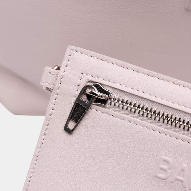 Pre Owned Balenciaga Pink Medium Smooth Calfskin Mary Kate Tote