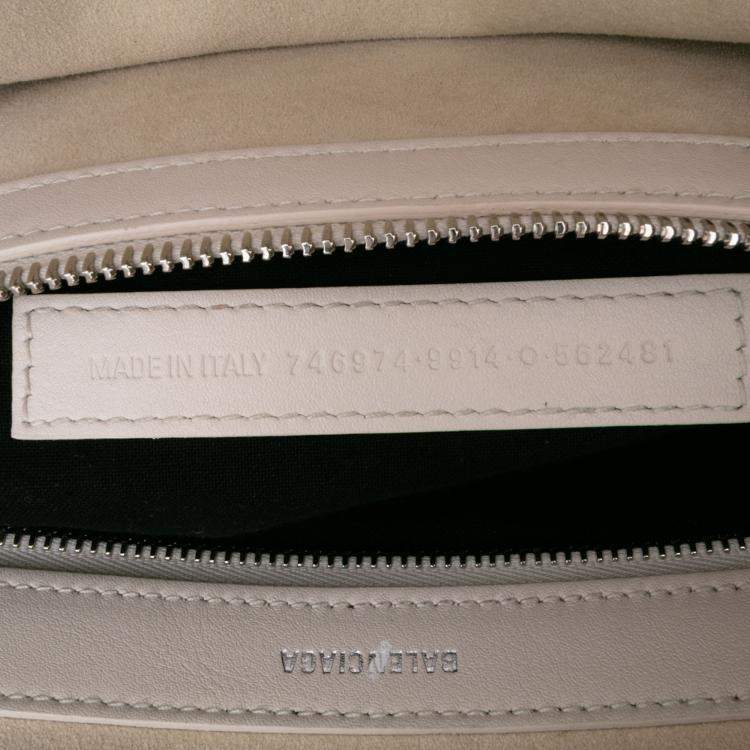 Pre Owned Balenciaga Pink Medium Smooth Calfskin Mary Kate Tote