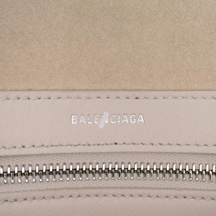 Pre Owned Balenciaga Pink Medium Smooth Calfskin Mary Kate Tote