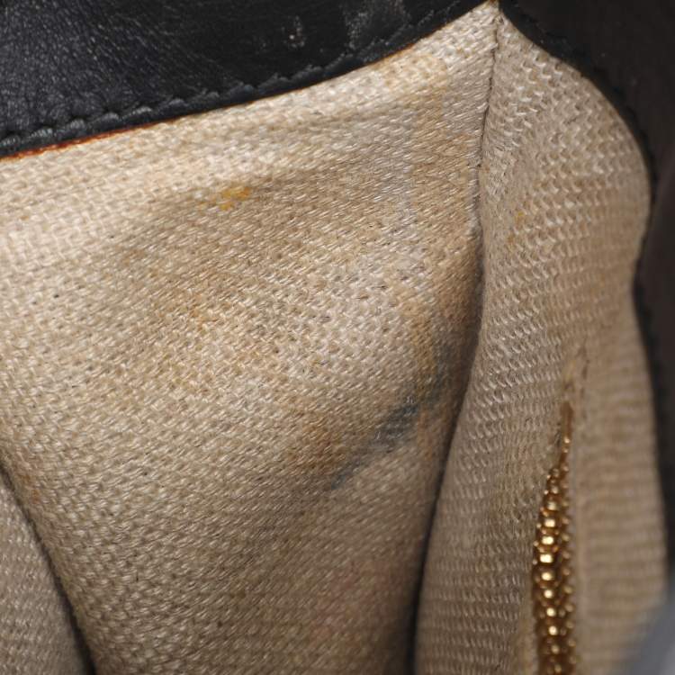 Pre Owned Balenciaga Black Leather Mini Padlock All Afternoon Tote