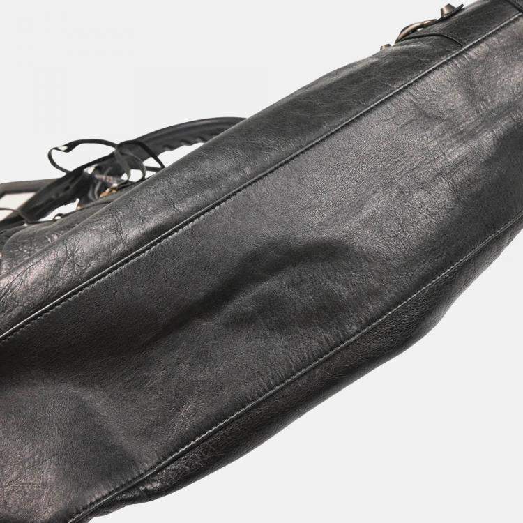 Pre Owned Balenciaga Classic City Medium Black Leather Handbag