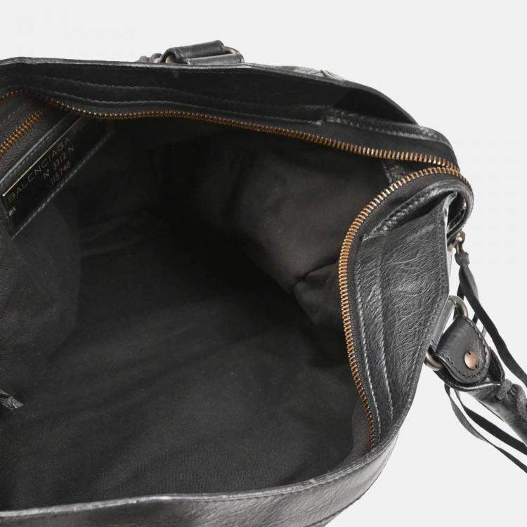 Pre Owned Balenciaga Classic City Medium Black Leather Handbag