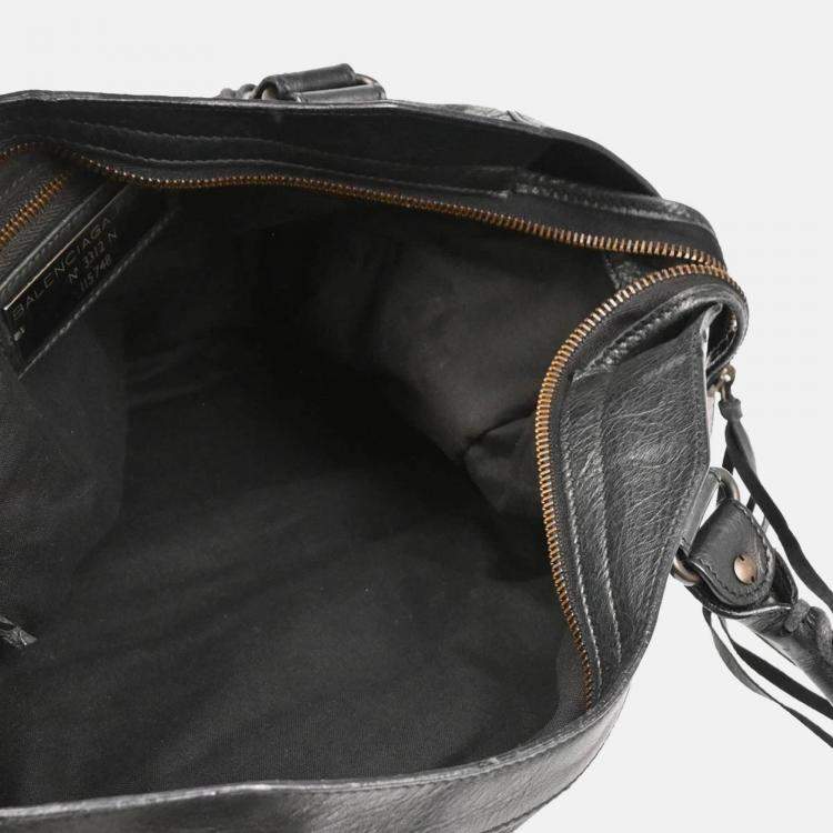 Pre Owned Balenciaga Classic City Medium Black Leather Handbag