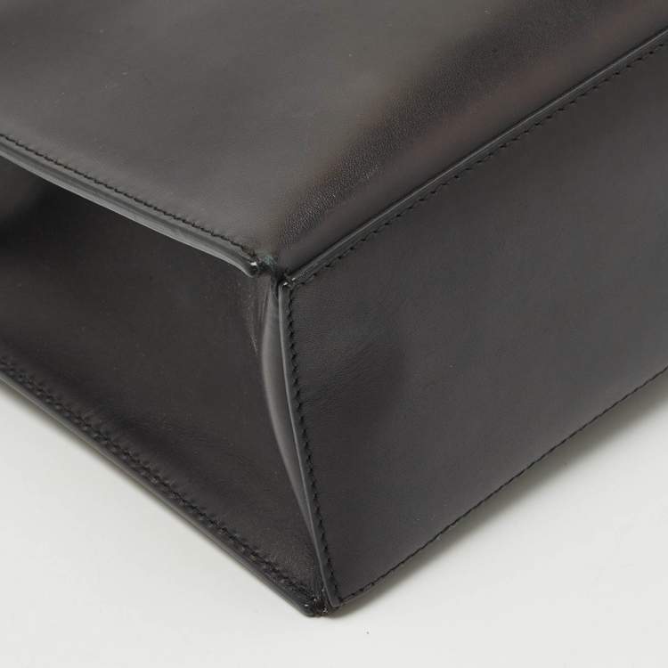 Pre Owned Balenciaga Black Leather Mini All Afternoon Tote