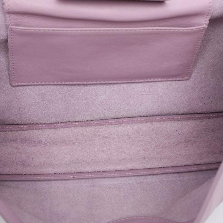 Pre Owned Balenciaga Pink Leather Papier Sight Clutch