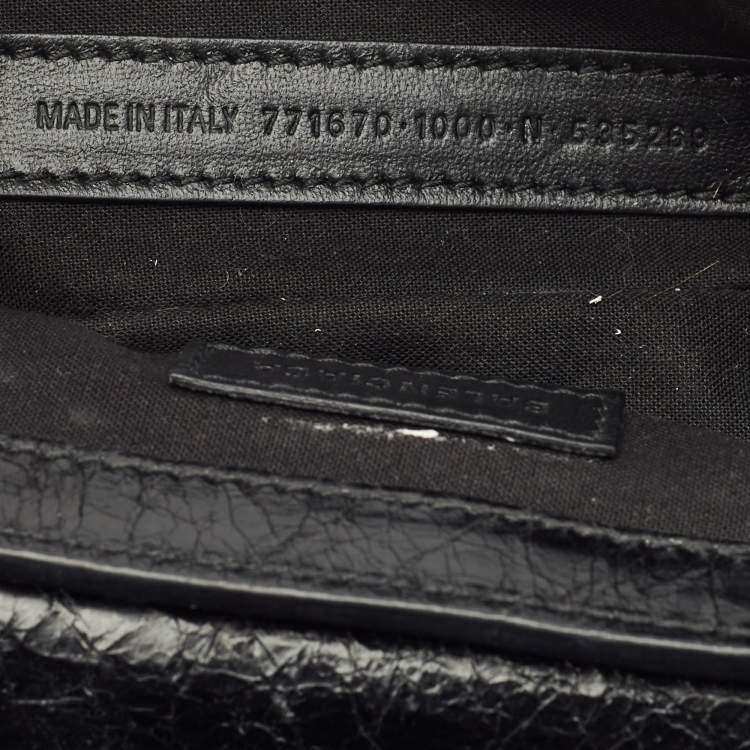 Pre Owned Balenciaga Black Leather XS Le Cagole Sling Bag
