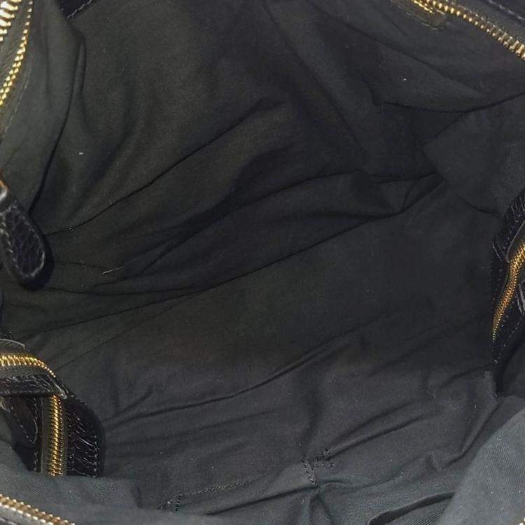 مملوكة مسبقًا Balenciaga Black Leather New Giant City Bag