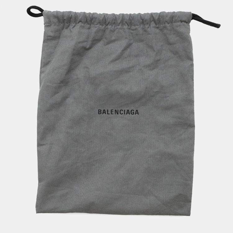 Pre Owned Balenciaga Luca Goal Heart Black Lambskin Chain Shoulder Bag