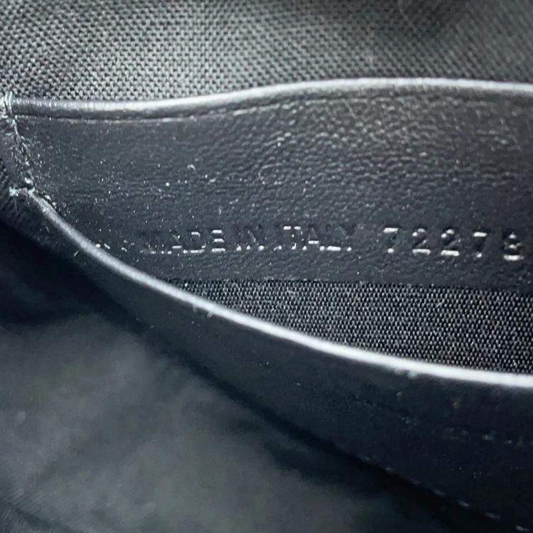 Pre Owned Balenciaga Luca Goal Heart Black Lambskin Chain Shoulder Bag