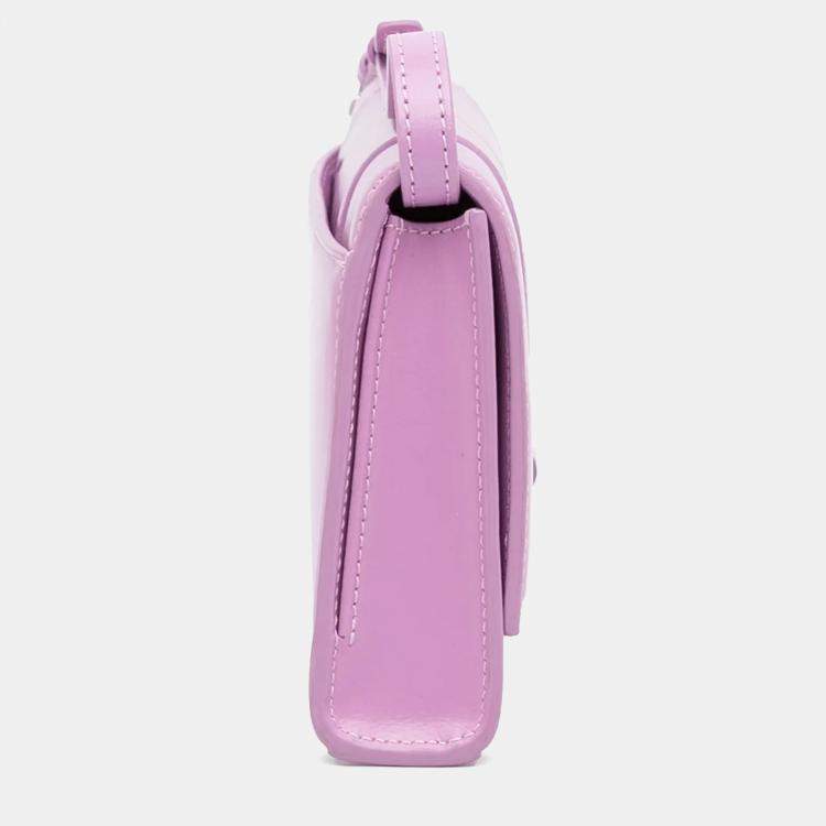 Pre Owned Balenciaga Hourglass Stretch Pink Leather Shoulder Bag