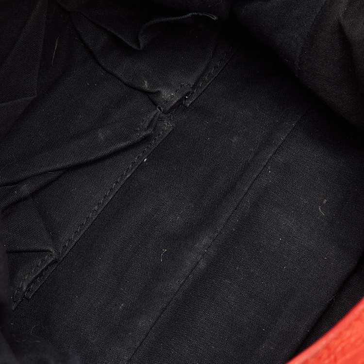 Pre Owned Balenciaga Orange Leather RGH Town Bag