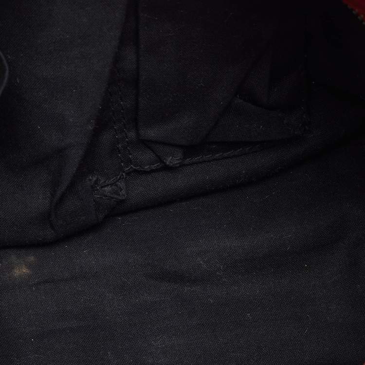 Pre Owned Balenciaga Red Leather Motorcycle Classic City Small Logo Strap Bag