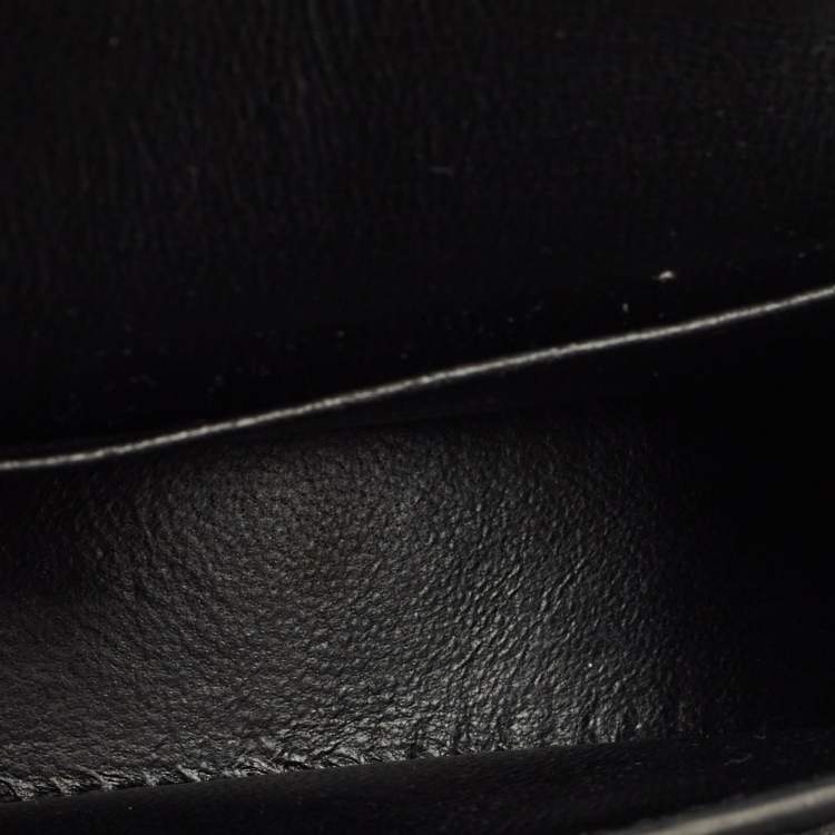 Pre Owned Balenciaga Black Suede Crystal Embellished Nano Hourglass Top Handle Bag