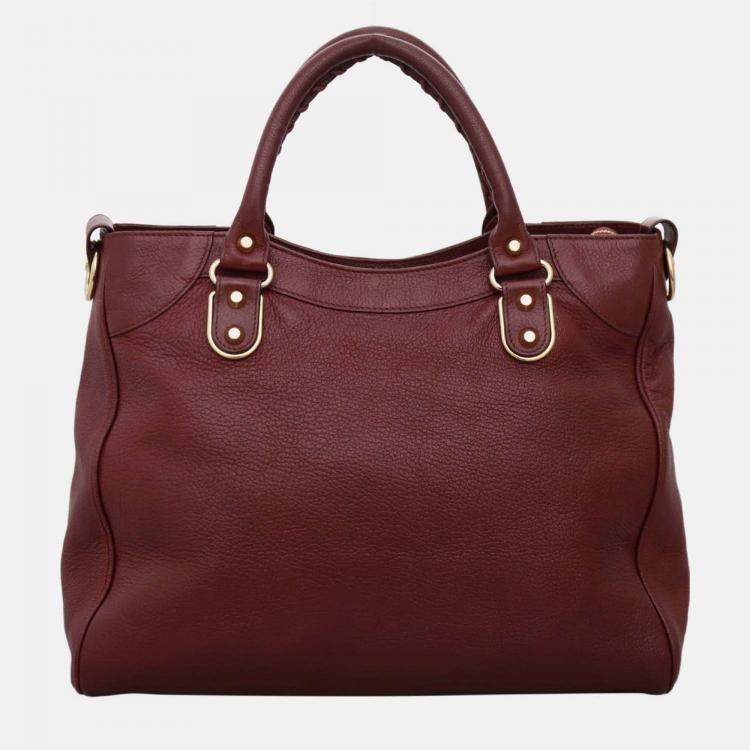 Pre Owned Balenciaga Metallic Edge Velo Bag