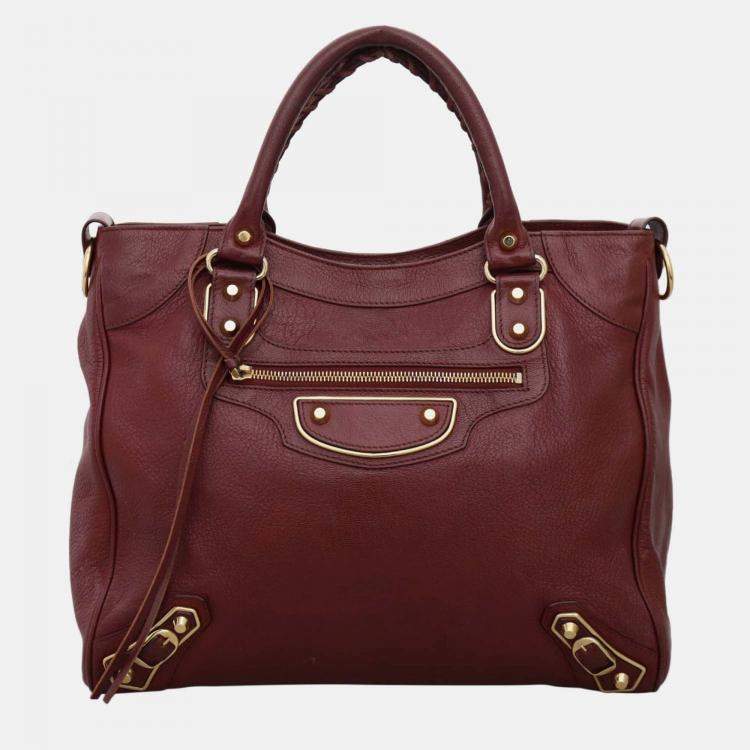 Pre Owned Balenciaga Metallic Edge Velo Bag