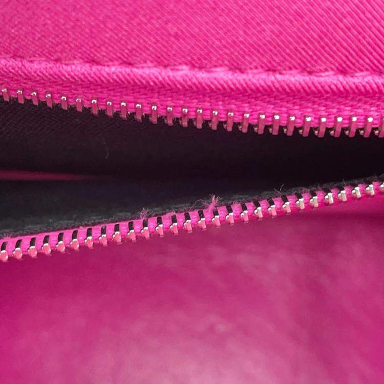 Pre Owned Balenciaga Crush Pink Quilted Nylon Shoulder Bag