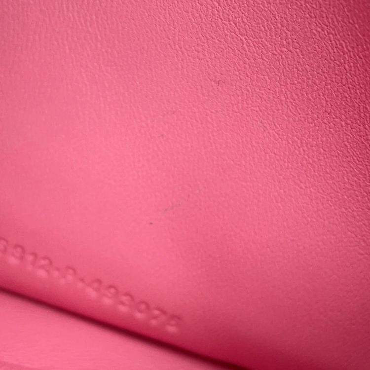Pre Owned Balenciaga Crush XS Pink Leather Shoulder Bag