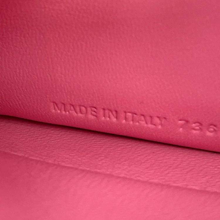 Pre Owned Balenciaga Crush XS Pink Leather Shoulder Bag