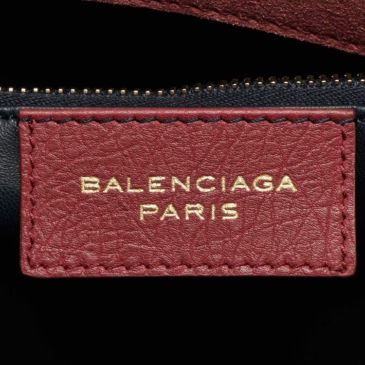 Pre Owned Balenciaga Pink Suede and Leather Tube Clasp Top Handle Bag