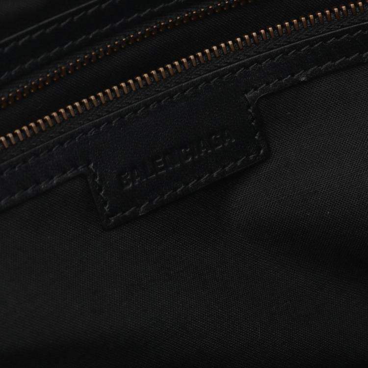 Pre Owned Balenciaga City Medium Black Leather Shoulder Bag
