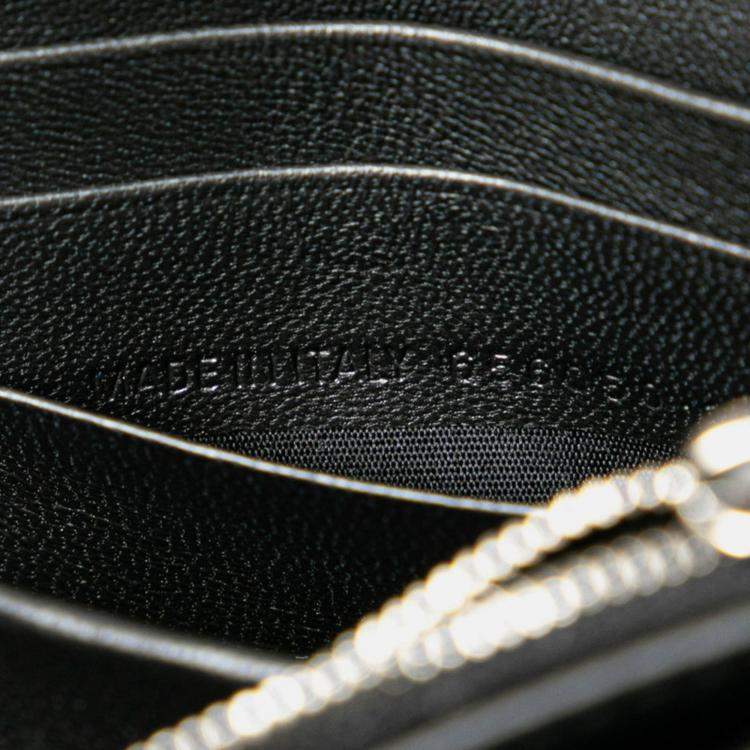 Pre Owned Balenciaga X Adidas Hourglass Crossbody Chain Wallet Shoulder Bag Black White Leather