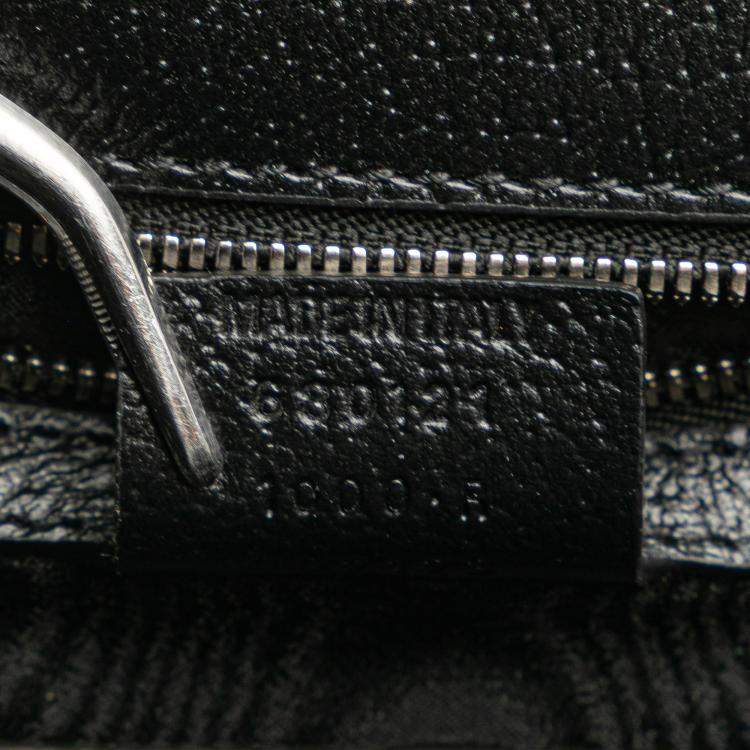 Pre Owned Balenciaga Black/Grey The Hacker Project BB Canvas Web Ophidia Crossbody
