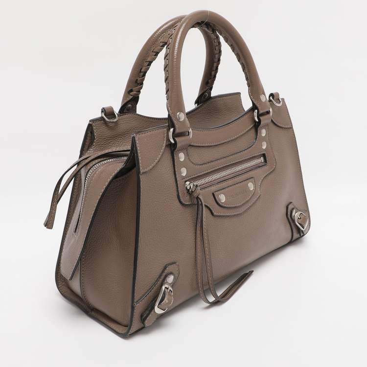Pre Owned Balenciaga Brown Leather Small Neo Classic Tote