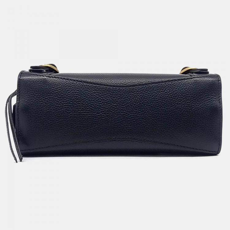 Pre Owned Balenciaga Black Leather Neo Classic Mini Top Handle