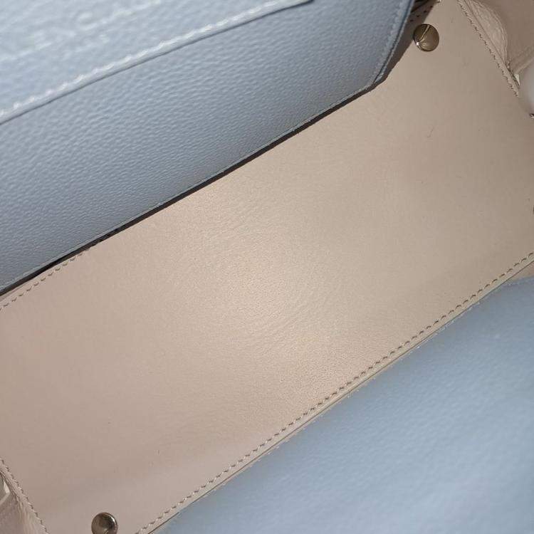 Pre Owned Balenciaga Blue Leather Papier A6