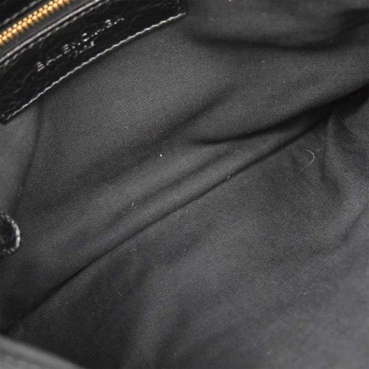 Pre Owned Balenciaga Black Giant Envelope Clutch Bag