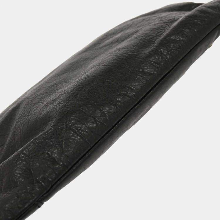 Pre Owned Balenciaga Black Giant Envelope Clutch Bag