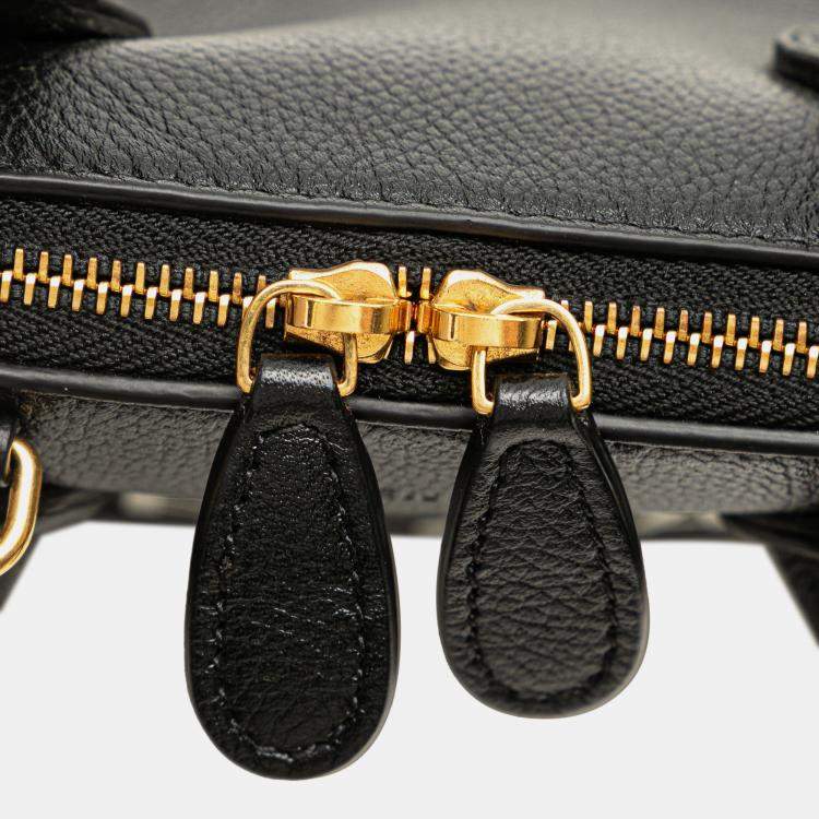 Pre Owned Balenciaga Black XXS Calfskin Ville Top Handle Bag