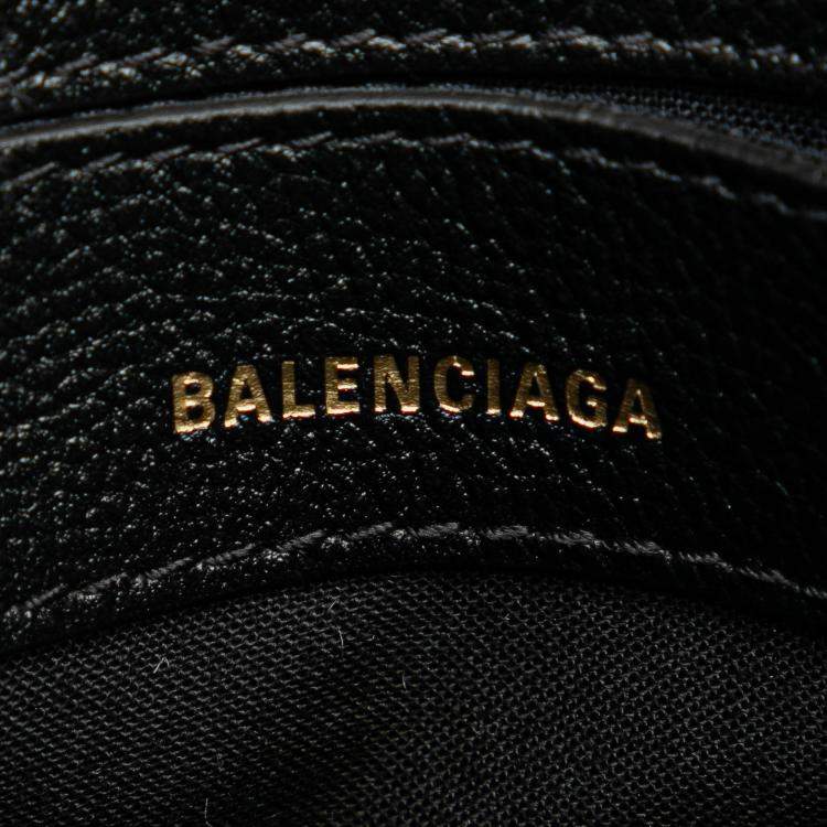 Pre Owned Balenciaga Black XXS Calfskin Ville Top Handle Bag